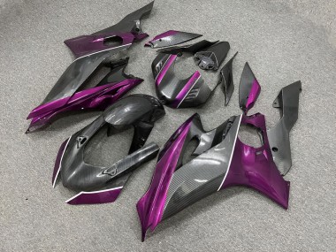 Purchase 2017-2025 Carbon Fiber Style Purple Yamaha R6 Motorcycle Fairings UK