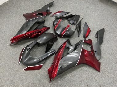 Purchase 2017-2025 Carbon Fiber Style Red Yamaha R6 Motorcycle Fairings UK