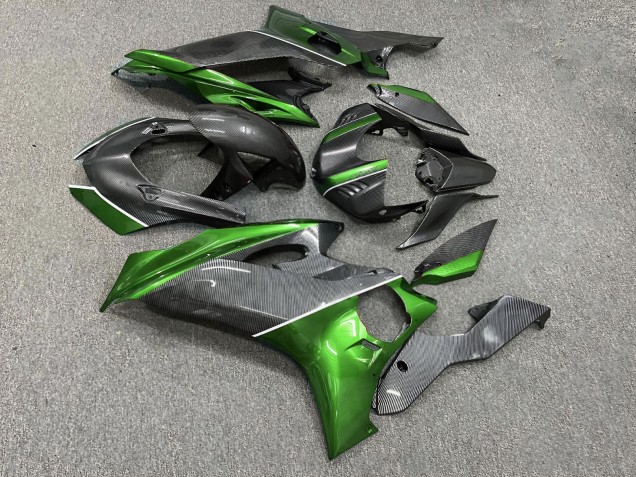 Purchase 2017-2025 Carbon Fiber Style Green Yamaha R6 Motorcycle Fairings UK