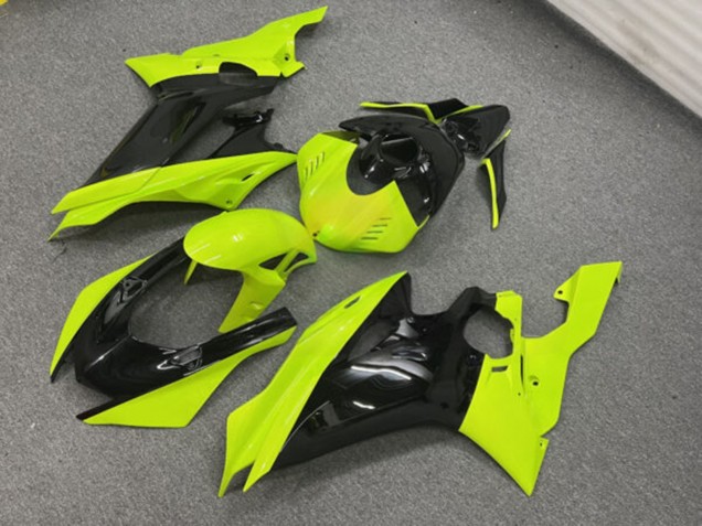 Purchase 2017-2025 Glossy Black Lime Green Yamaha R6 Motorcycle Fairings UK