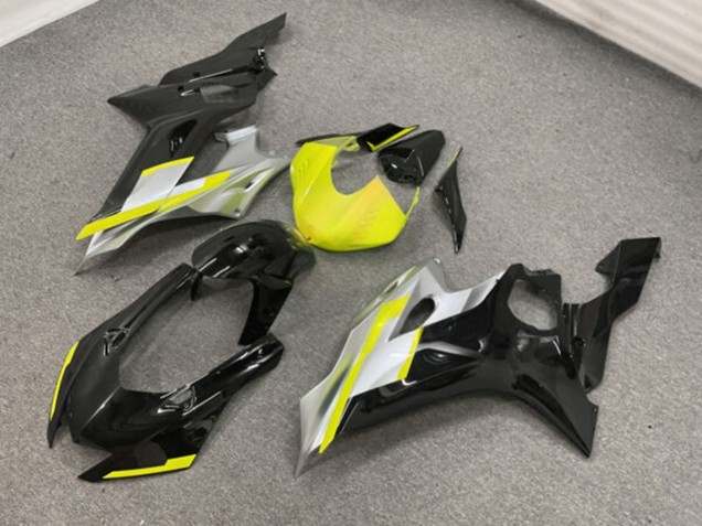 Purchase 2017-2025 Glossy Black Yellow Yamaha R6 Motorcycle Fairings UK