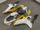 Purchase 2017-2025 Glossy Silver White & Gold Yamaha R6 Motorcycle Fairings UK