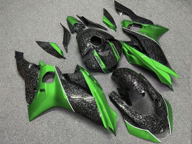 Purchase 2017-2025 Forged Carbon Fiber Style Green Yamaha R6 Motorcycle Fairings UK