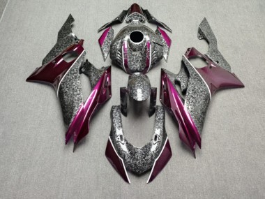 Purchase 2017-2025 Glossy Forged Carbon Fiber with Purple Yamaha R6 Motorcycle Fairings UK
