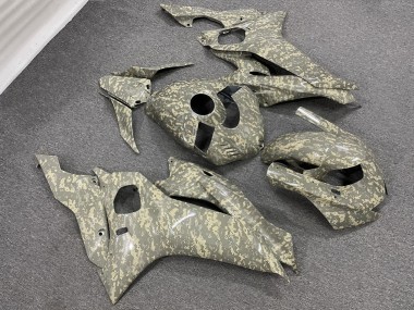Purchase 2017-2025 Glossy Digital Camo Yamaha R6 Motorcycle Fairings UK
