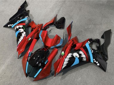 Purchase 2017-2025 Special Red Shark Yamaha R6 Motorcycle Fairings UK