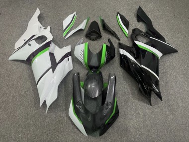 Purchase 2017-2025 Split Carbon Style Green Trim Yamaha R6 Motorcycle Fairings UK