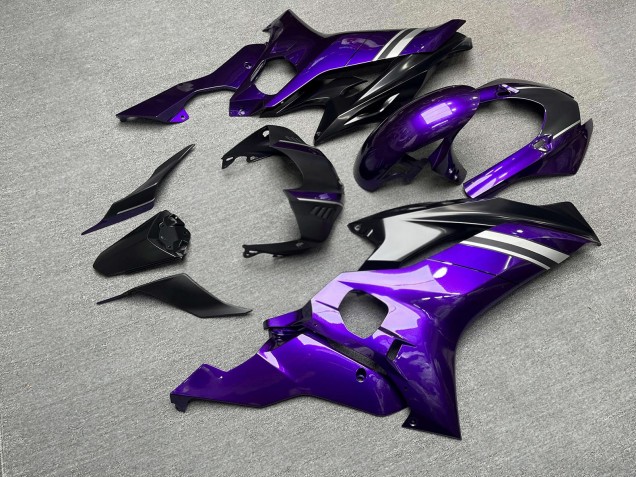 Purchase 2017-2025 Matte Black Glossy Purple Yamaha R6 Motorcycle Fairings UK