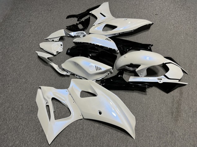 Purchase 2021-2024 Glossy Pearl White with Blue Flakes & Black Yamaha R7 Motorcycle Fairings UK