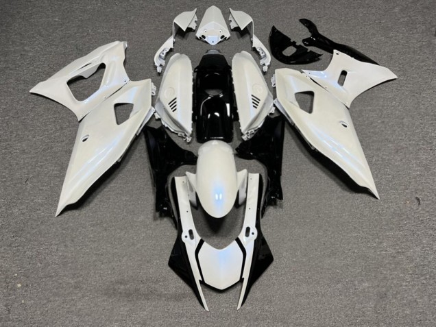 Purchase 2021-2024 Glossy Pearl White with Blue Flakes & Black Yamaha R7 Motorcycle Fairings UK