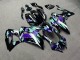 Purchase 2021-2024 Glossy Black with Purple & Aqua Yamaha R7 Motorcycle Fairings UK
