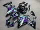 Purchase 2021-2024 Glossy Black with Purple & Aqua Yamaha R7 Motorcycle Fairings UK