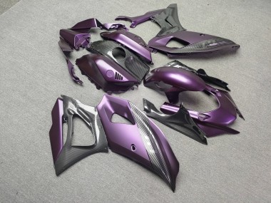 Purchase 2021-2024 Matte Purple with Carbon Fiber Style Yamaha R7 Motorcycle Fairings UK