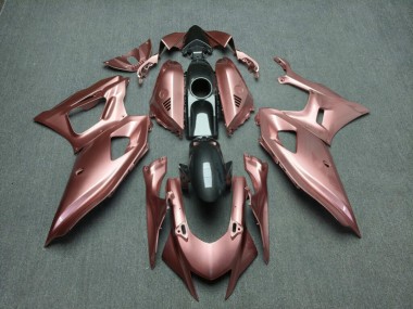 Purchase 2021-2024 Glossy Rose Gold with Carbon Fiber Style Yamaha R7 Motorcycle Fairings UK