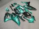 Purchase 2021-2024 Glossy Black & Emerald Green Shattered Split Yamaha R7 Motorcycle Fairings UK