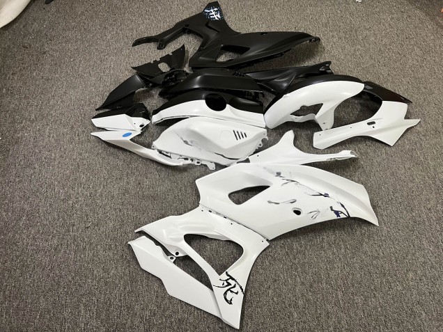 Purchase 2021-2024 Matte Black White with Blue Cherry Blossom Split Yamaha R7 Motorcycle Fairings UK