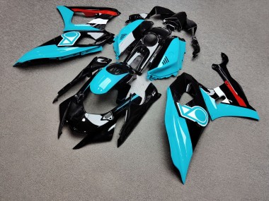 Purchase 2021-2024 Glossy Black Aqua Red Petronas Yamaha R7 Motorcycle Fairings UK