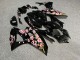 Purchase 2021-2024 Glossy Black with Pink Cherry Blossom Yamaha R7 Motorcycle Fairings UK