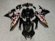Purchase 2021-2024 Glossy Black with Pink Cherry Blossom Yamaha R7 Motorcycle Fairings UK