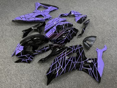 Purchase 2021-2024 Glossy Purple Black Line Pattern Split Yamaha R7 Motorcycle Fairings UK