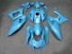 Purchase 2021-2024 Glossy Light Blue Carbon Fiber Style Yamaha R7 Motorcycle Fairings UK