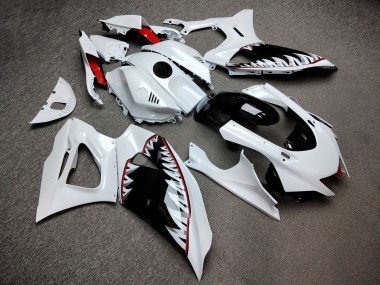 Purchase 2021-2024 Pearl White Shark Yamaha R7 Motorcycle Fairings UK
