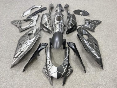 Purchase 2021-2024 Matte Grey Black Pattern Split Yamaha R7 Motorcycle Fairings UK