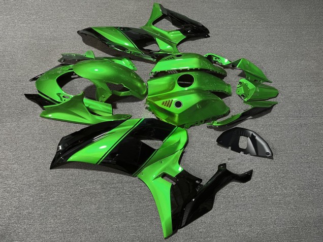 Purchase 2021-2024 Glossy Green Black Yamaha R7 Motorcycle Fairings UK