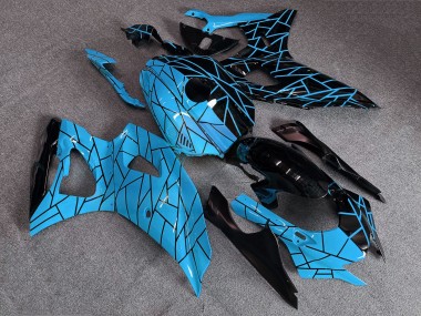 Purchase 2021-2024 Light Blue Black Split Pattern Yamaha R7 Motorcycle Fairings UK