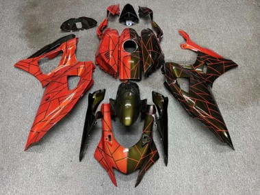 Purchase 2021-2024 Red Black Split Pattern Yamaha R7 Motorcycle Fairings UK