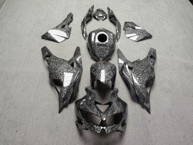 Purchase 2019-2026 Glossy Forged Carbon Fiber Style Kawasaki ZX4R ZX-4RR Motorcycle Fairings UK