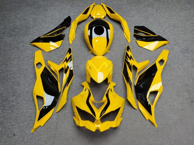 Purchase 2019-2026 Glossy Yellow Black Kawasaki ZX4R ZX-4RR Motorcycle Fairings UK