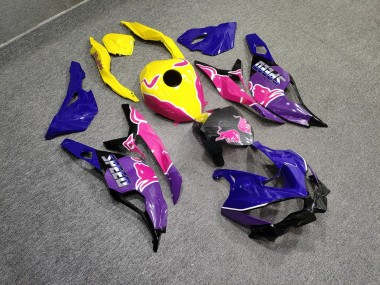 Purchase 2019-2026 Glossy Yellow Purple Blue Pink Bull Kawasaki ZX4R ZX-4RR Motorcycle Fairings UK