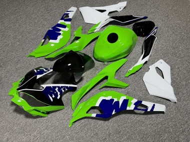 Purchase 2019-2026 Glossy Green White Blue Kawasaki ZX4R ZX-4RR Motorcycle Fairings UK