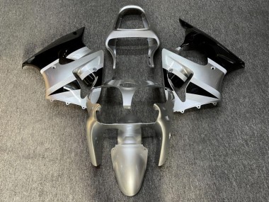 Purchase 2000-2002 Glossy Silver Black Kawasaki ZX6R Motorcycle Fairings UK
