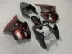 Purchase 2000-2002 Glossy Black Red Flame Kawasaki ZX6R Motorcycle Fairings UK