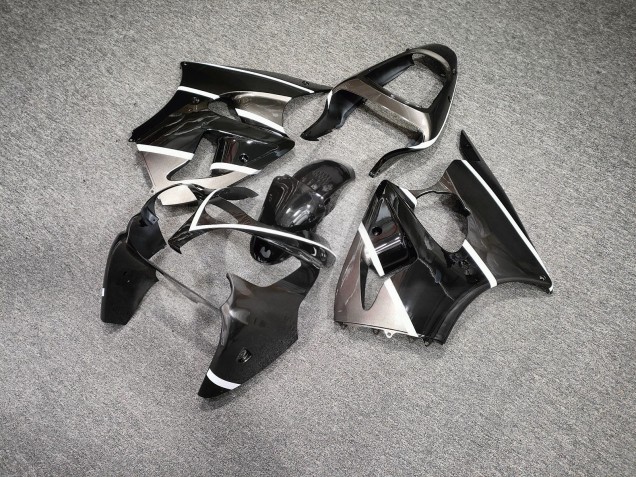 Purchase 2000-2002 Glossy Black Metallic Grey Kawasaki ZX6R Motorcycle Fairings UK