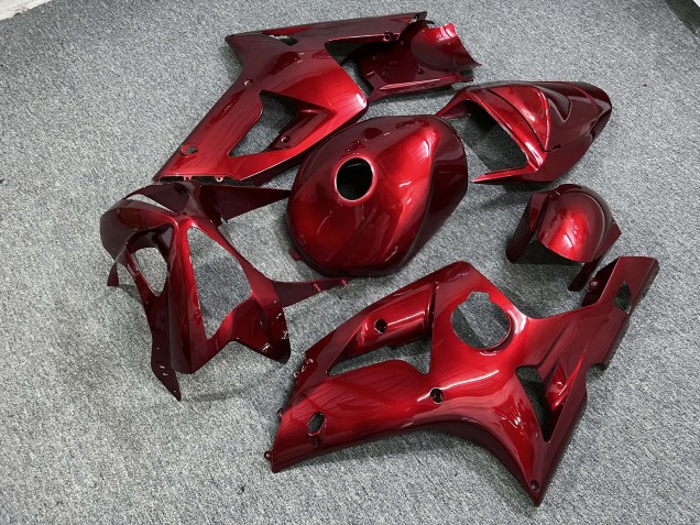 Purchase 2003-2004 Glossy Candy Red Kawasaki ZX6R Motorcycle Fairings UK