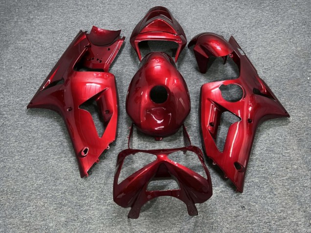 Purchase 2003-2004 Glossy Candy Red Kawasaki ZX6R Motorcycle Fairings UK