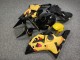 Purchase 2003-2004 Glossy Black Yellow Anime Kawasaki ZX6R Motorcycle Fairings UK