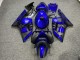Purchase 2003-2004 Glossy Blue Black Carbon Fiber Style Kawasaki ZX6R Motorcycle Fairings UK