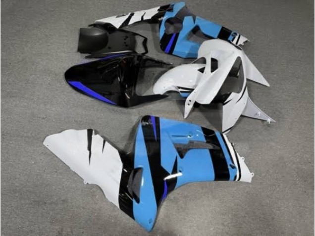 Purchase 2003-2004 Glossy Sky Blue with White Kawasaki ZX6R Motorcycle Fairings UK