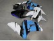 Purchase 2003-2004 Glossy Sky Blue with White Kawasaki ZX6R Motorcycle Fairings UK
