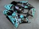 Purchase 2003-2004 Glossy Grey Teal Monster Kawasaki ZX6R Motorcycle Fairings UK