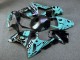 Purchase 2003-2004 Glossy Grey Teal Monster Kawasaki ZX6R Motorcycle Fairings UK