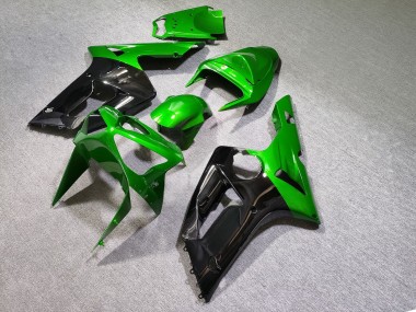 Purchase 2003-2004 Glossy Green Black Kawasaki ZX6R Motorcycle Fairings UK