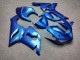 Purchase 2005-2006 Glossy Blue Carbon Fiber Style Kawasaki ZX6R Motorcycle Fairings UK