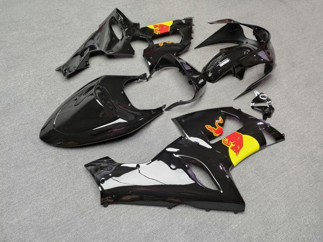 Purchase 2005-2006 Glossy Black Bull Kawasaki ZX6R Motorcycle Fairings UK