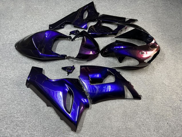 Purchase 2005-2006 Glossy Purple Gradient Kawasaki ZX6R Motorcycle Fairings UK