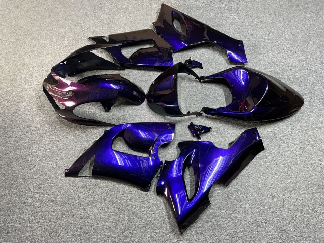 Purchase 2005-2006 Glossy Purple Gradient Kawasaki ZX6R Motorcycle Fairings UK